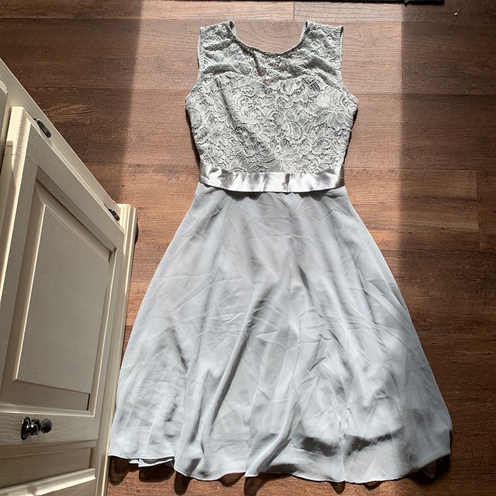 Light gray formal dress